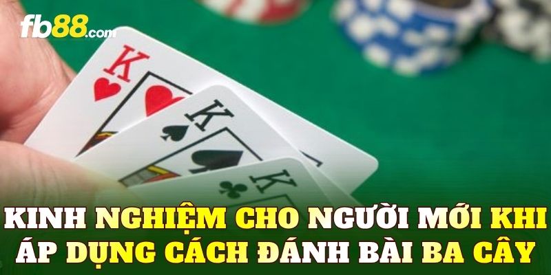 Kinh nghiệm cho người mới khi áp dụng cách đánh bài ba cây