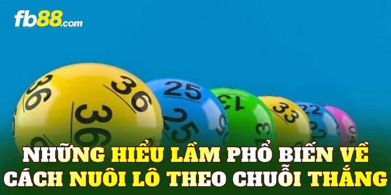 Những hiểu lầm phổ biến về cách nuôi lô theo chuỗi thắng