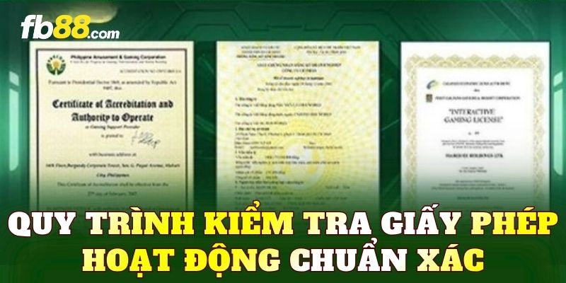 Quy trình kiểm tra giấy phép hoạt động chuẩn xác