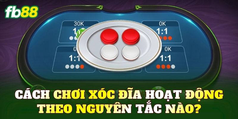 Cách chơi xóc đĩa hoạt động theo nguyên tắc nào?